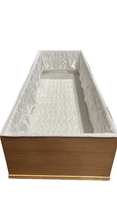 Premium Oak Veneer Casket – view 4