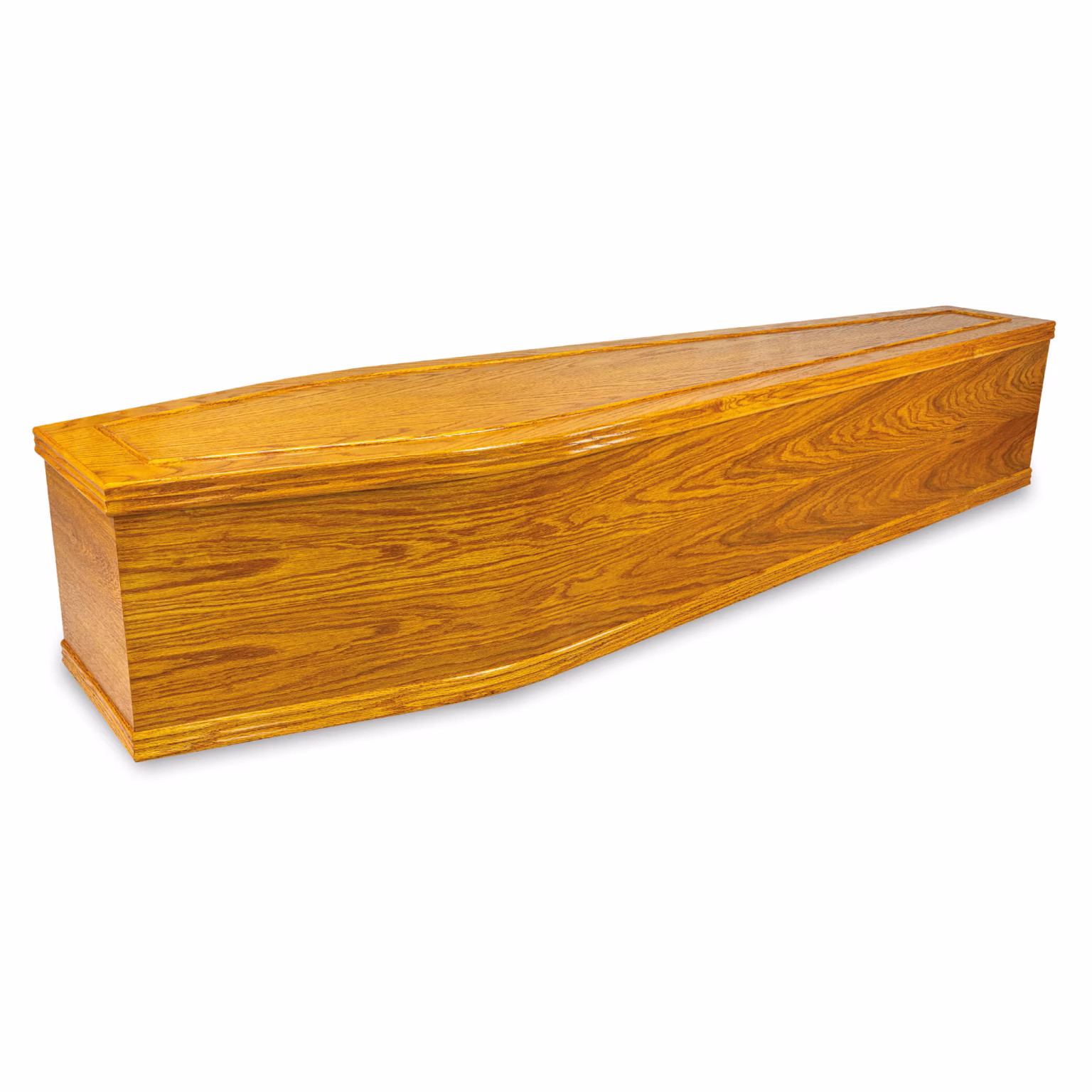 Wood-Effect Coffin – Classic Tapered – main view